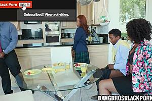 Kinky black family shares hardcore fun over dinner