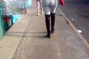 Street big-ass milfs in action
