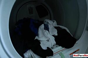 classy milf stepmom gives pro handjob to stepson