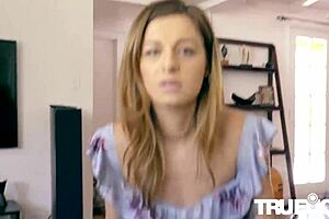 Avery Moon and Brooke Haze jerk off Jake in pov