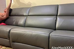 White boy pounds hot brunette's big ass backstage