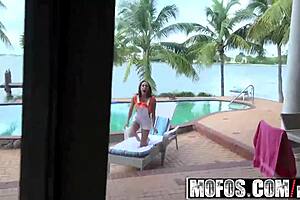 “Mofos” Latina sex tape featuring Juliana Jones showing off her well oiled up body