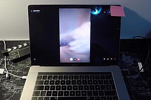 Spanish Milf Leyva Hot Fucks Fan on Webcam.