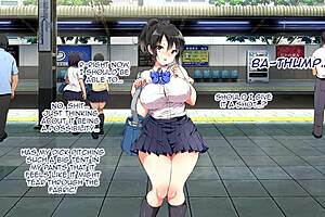 In this lucky dosukebe animation, the big ass milf gets her tits and ass pounded intensely by monster cocks.