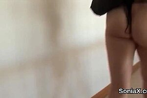 Unfaithful British mature lady Sonia showcases her huge tits in fetish style 😍.