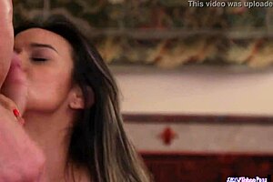 Gorgeous Babe Sucks Cock and Balls Deep