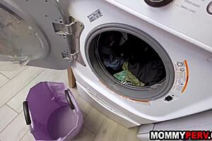 Hot MILF Stepmom BLOWS Stepson For Doing Chores. Intense Oral Sex.