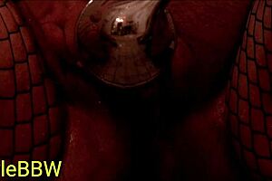 BbW Kylie Showers In Fishnets!