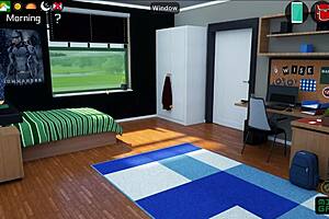 In Milfy City ep 38, the mother-in-law lets Sara show her panties