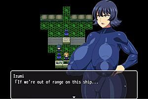 Tense spacesuits expose Asian milf’s humongous bosom on revealing Hentai trip