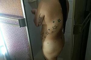 My mom watched me in the shower by my step daughter
