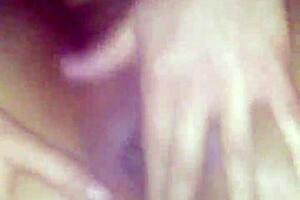 That filthy slut wife rubs it good during cheating masturbation