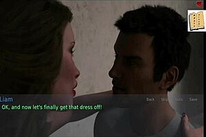 A wife and stepmother play a game together