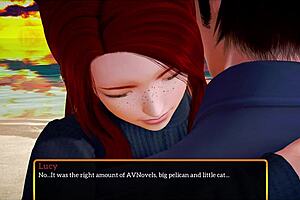 My new family 431! Big tits teen in erotic game