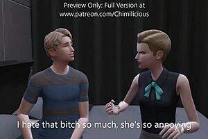 Wild Threesome with Girlfriend and Her Sexy Stepmom