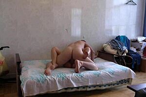 hot milf amateur engages in passionate sex with partner in homemade setting