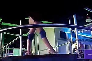 amateur couple enjoys voyeur fun with big tits and blowjob