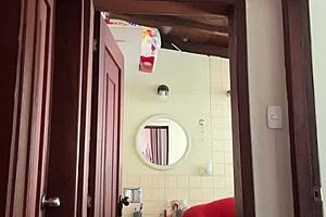 my neighbor is in the bathroom