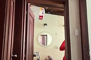 my neighbor is in the bathroom