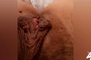 Mature beauty's solo bathroom show