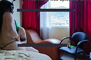 Regresando de playa para recibir verga latina