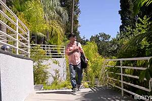 Busty lovers hear milf orgasm during titty fuck.