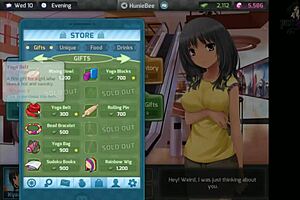 Porn fuck with an adult cam milf with an anime inspired game called Huniecam