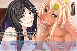 Step-Mother and Step-Daughter Give Intense Blowjobs in Harem Route