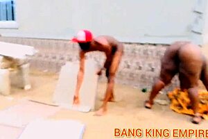 Bbw Hardcore Doggy in Backyard with Lady's Big Yansh Pussy