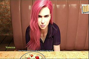 Videotease 113 interacting with beautiful older lady with shy red hair big tits