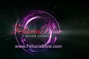 Laying on the bed erotic blowjob and cumshot moment with blonde brunette