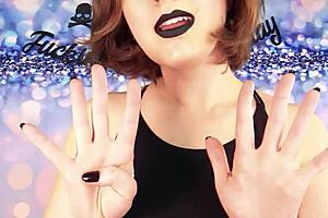 Mature mom birthday masturbation with a lipstick