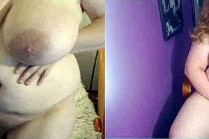 hey, bbw sister on video chat showing off her big fat ass?