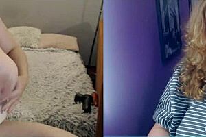 hey, bbw sister on video chat showing off her big fat ass?