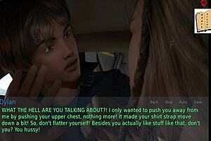 I can’t resist my blonde stepmom’s big assets in this game