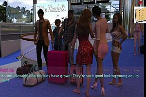 I can’t resist my blonde stepmom’s big assets in this game