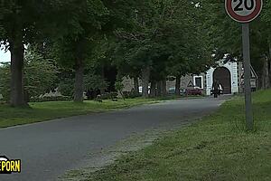 Skinny Blonde Loves Anal Penetration And Sucking Monster Cocks