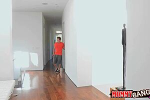 two busty women share a hard man in threesome