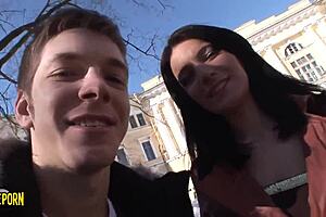 friends have hard threesome in living room