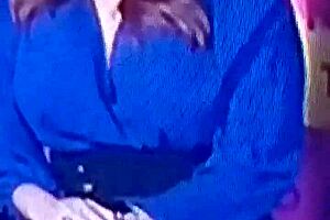 Leopard and grown-up Indian TV anchor provocative in cricketer themed show