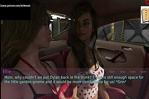 I can’t resist my blonde stepmom’s big assets in this game