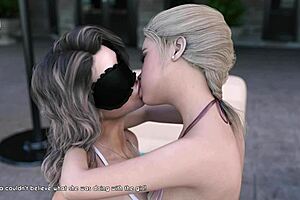 Blonde wife and stepmother in missing game scenes