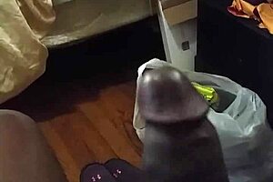 stepmother flashing and watching monster bbc, really wants it 😍