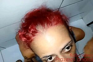 Blasting cum on my sister-in-law’s face while she cleans the bathroom