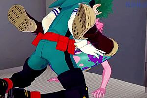 3D cartoon sex with Mina and Momo