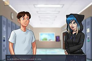 summertime saga 85 features milf with big tits in hentai game