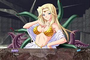 Mature beauty Ryona in action in Lightning Warrior Raidy III: The Beginning of the End.