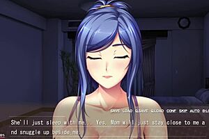 Anime porn with subtitles: Housewife and MILF group sex with creampies.
