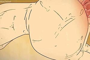 Laughing at Lola Loud’s tiny tits in hentai parody cartoon