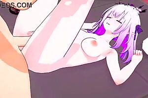 Castorice enjoys hot load in 3D animated kitchen hentai
